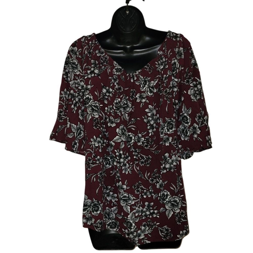 Purple Rain Blue Ruffled Blouse - Picture 3 of 5